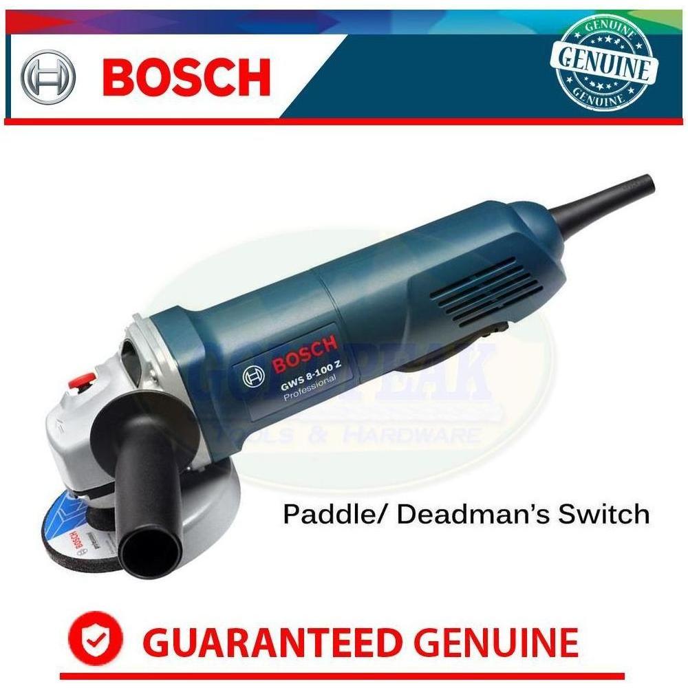Bosch GWS 8-100 Z Angle Grinder (Deadman's Switch) - Goldpeak Tools PH Bosch Bosch GWS 8-100 Z Angle Grinder (Deadman's Switch) - Goldpeak Tools PH Bosch